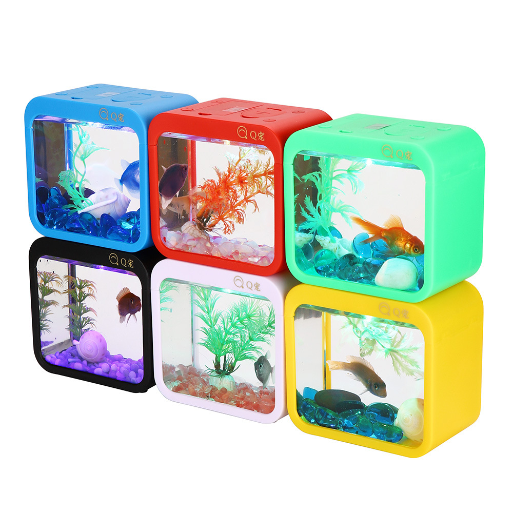 Aquarium Fish Betta - Caja Betta creativa colorida con luz,