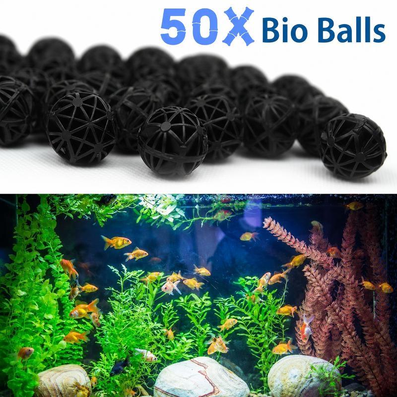 Aquarium Fish House - 50 Piezas de Bolas de Filtro