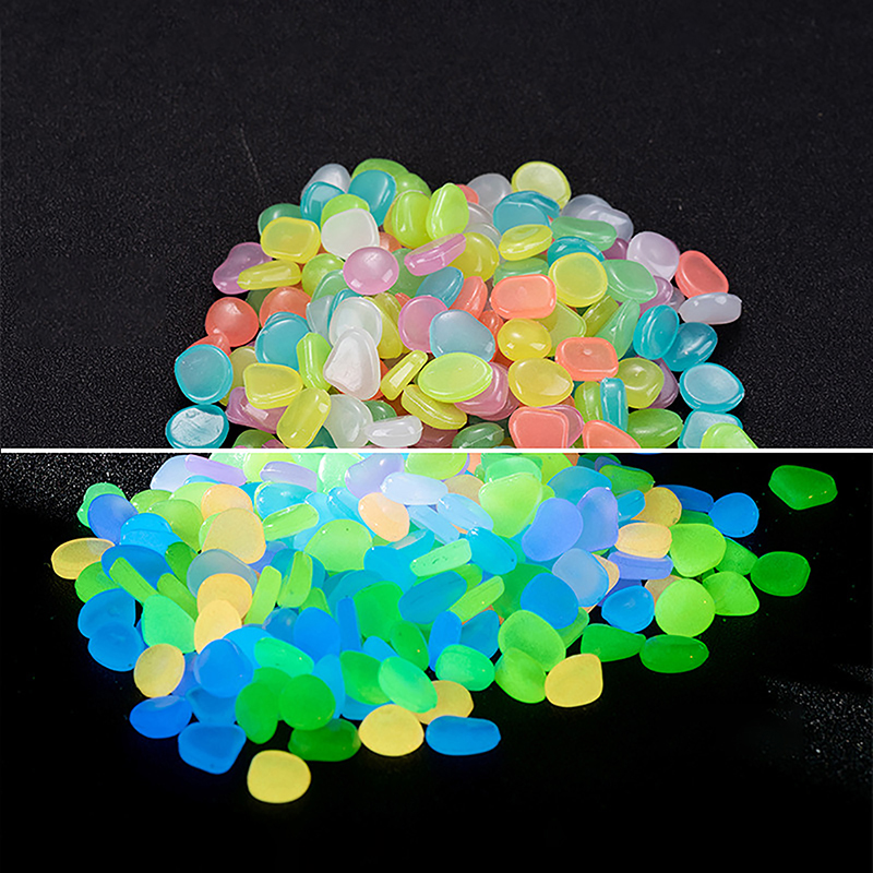 Aquarium Fish That Glow In The Dark - 100 Uds. de piedras luminosas para