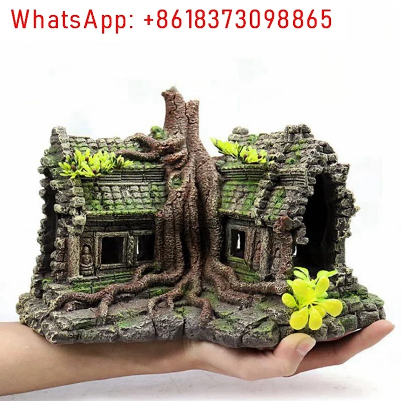 Aquarium Fish House - Casa de Árbol de Resina, Decoración