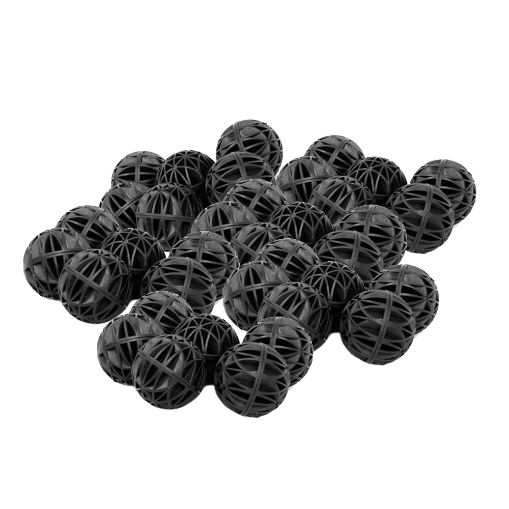 Aquarium Fish House - Bolas biógenas de cuero negro para