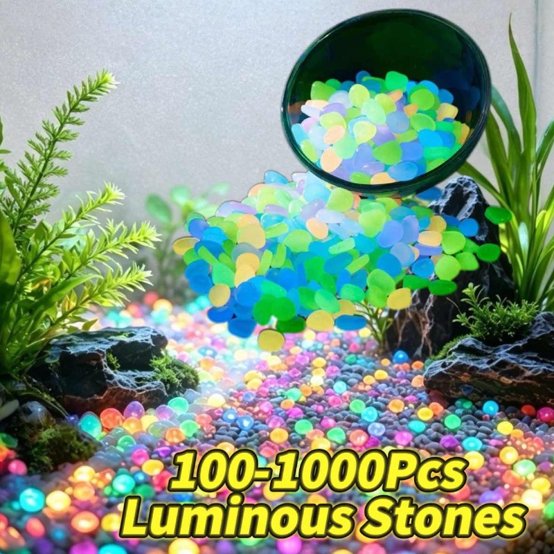 Aquarium Fish That Glow In The Dark - 100-1000 Piezas de Piedras Luminosas para