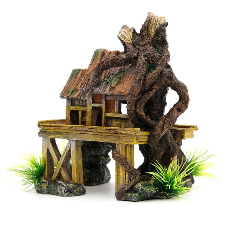 Decoración de acuario A71Z, pe - Aquarium Fish House reseña y precio