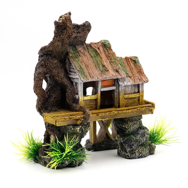 Decoración de acuario A71Z, pe - Aquarium Fish House reseña y precio
