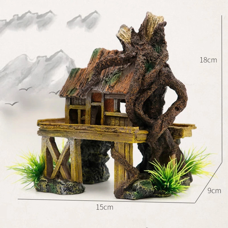 Decoración de acuario A71Z, pe - Aquarium Fish House reseña y precio