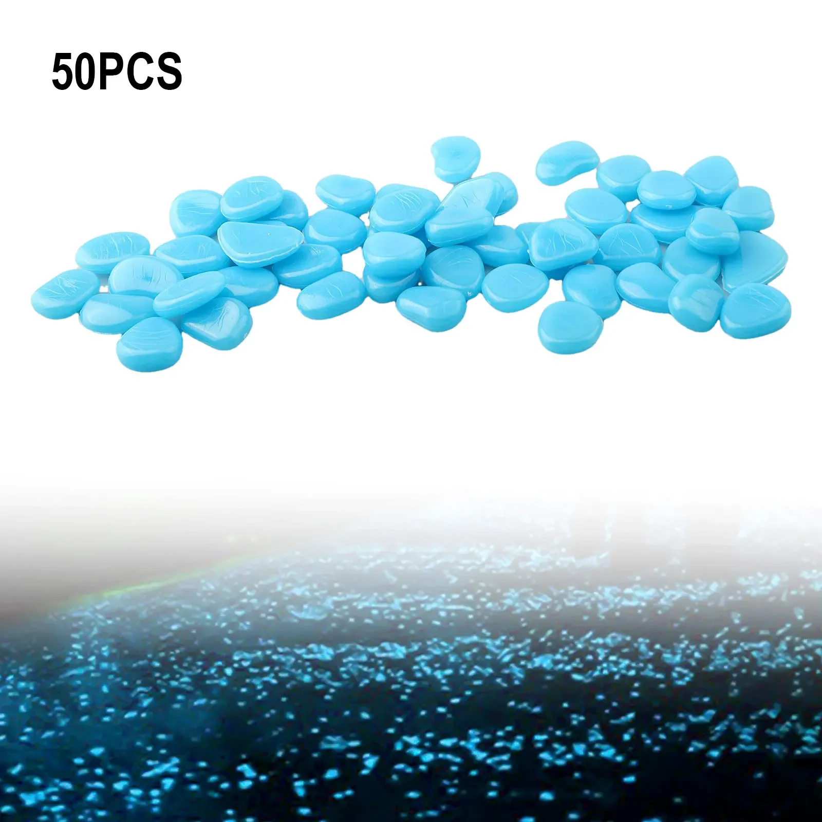 50 unids/set guijarros que bri - Aquarium Fish That Glow In The Dark reseña y precio