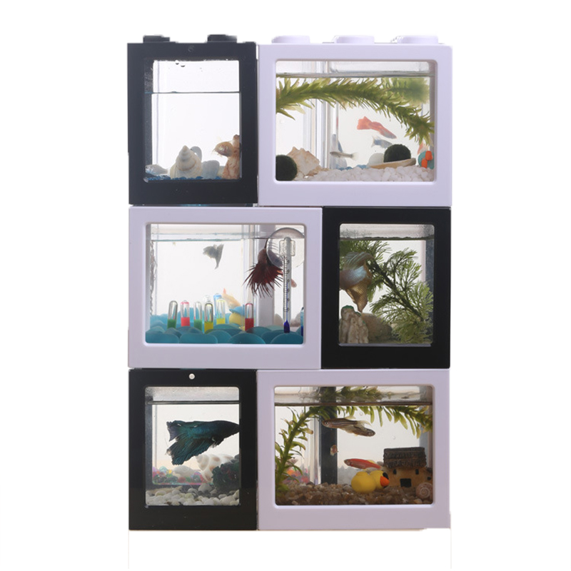 Mini Acuario de 7 Colores para - Aquarium Fish Betta reseña y precio