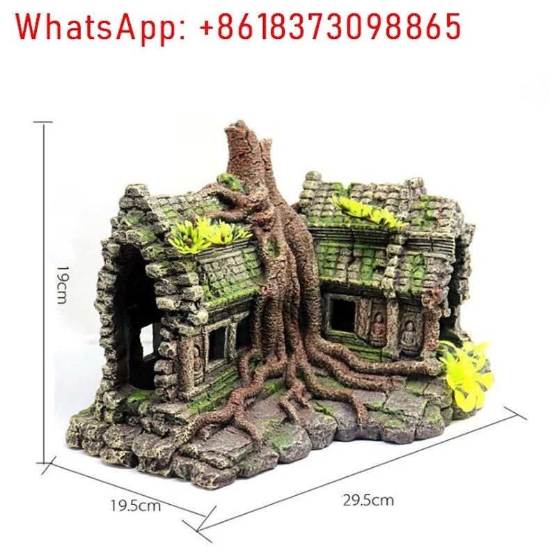 Casa de Árbol de Resina, Decor - Aquarium Fish House reseña y precio