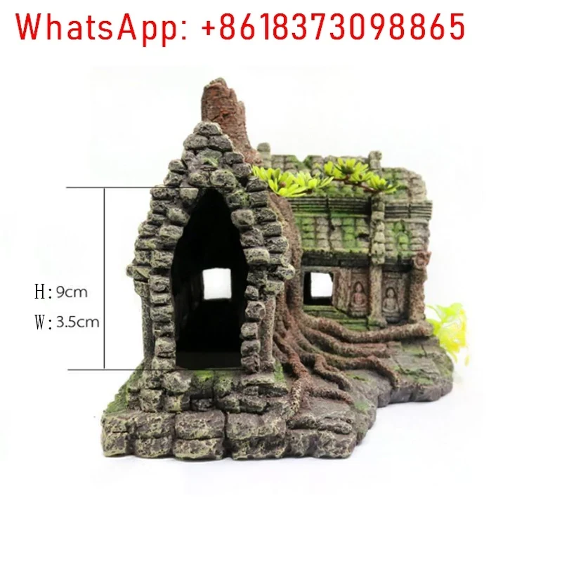 Casa de Árbol de Resina, Decor - Aquarium Fish House reseña y precio