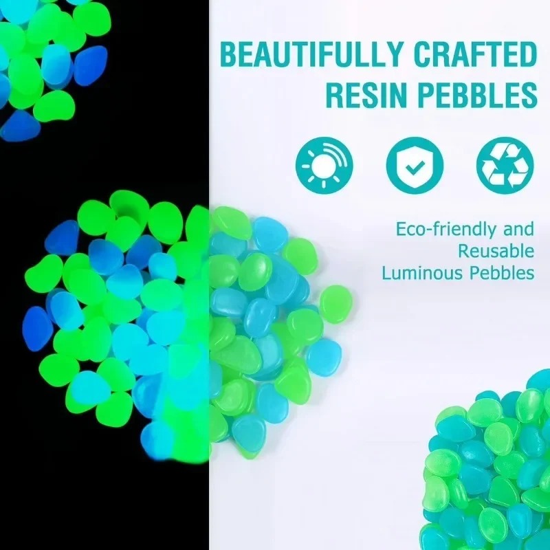 100-1000 Piezas de Piedras Lum - Aquarium Fish That Glow In The Dark reseña y precio